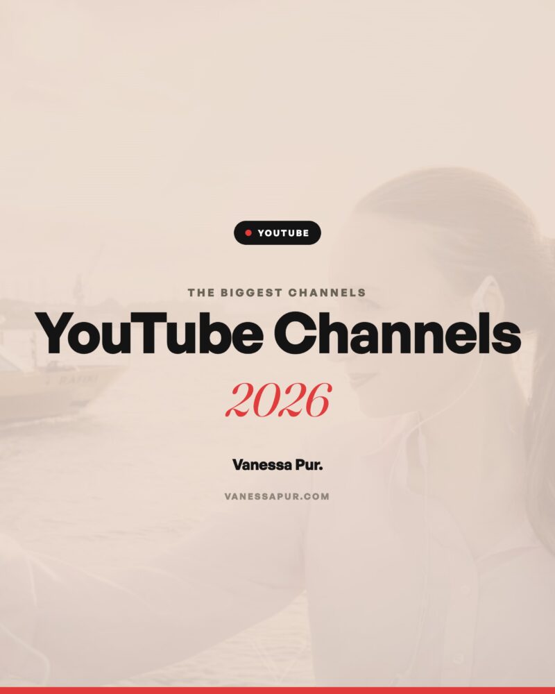 YouTube 2026: Die größten Kanäle – und wie ihr euch langfristig ein Publikum aufbaut